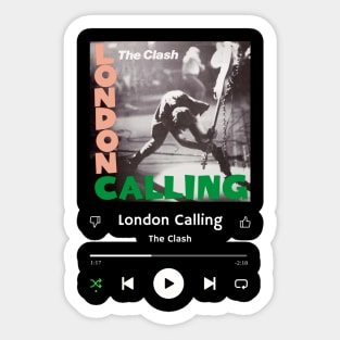 Stereo Music Player - London Calling Sticker